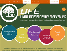 Tablet Screenshot of lifecapecod.org